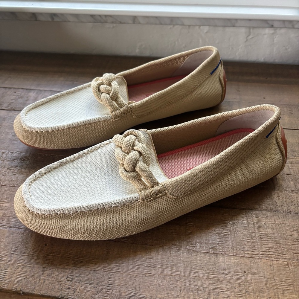 Rothy's Braid Driver in Cappuccino Loafer